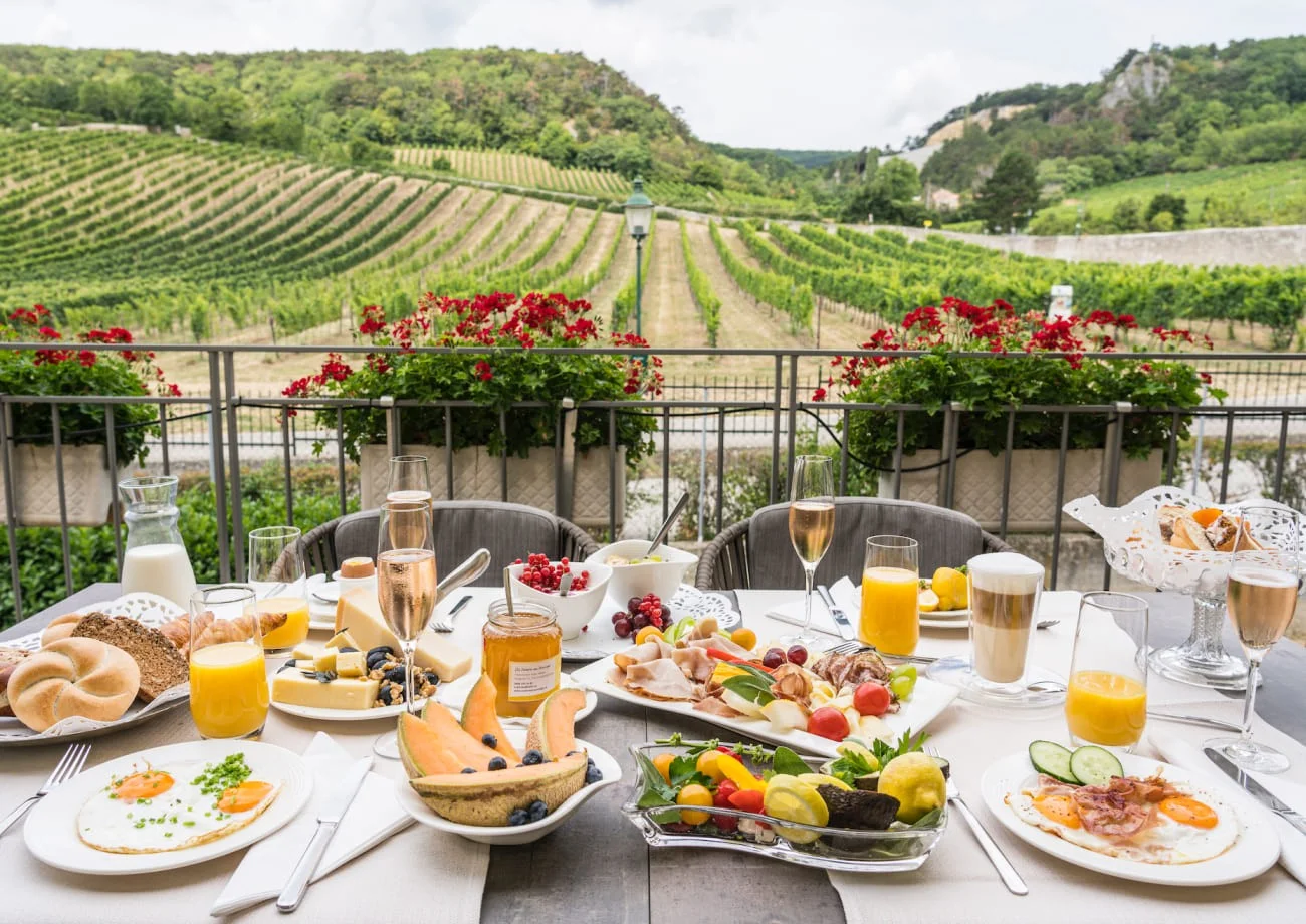 Frühstück auf der Terrasse