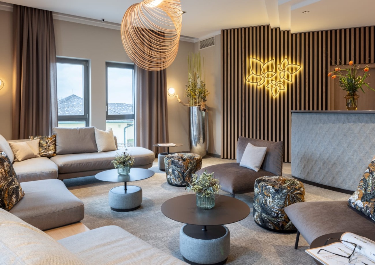 Lobbybereich des Hotel Turmhof in Gumpoldskirchen