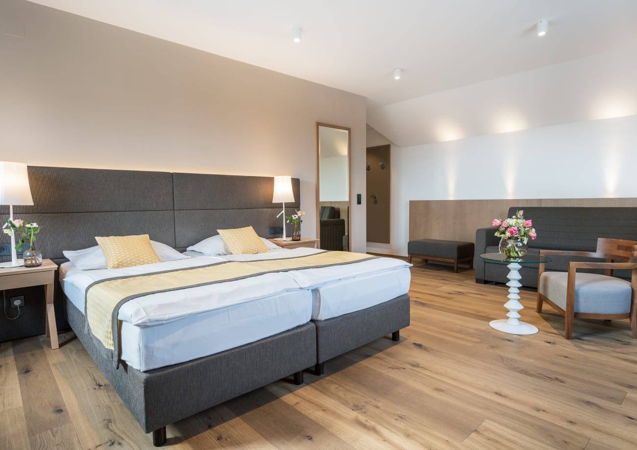 Zimmeransicht des Genießerzimmers im Hotel Turmhof in Gumpoldskirchen