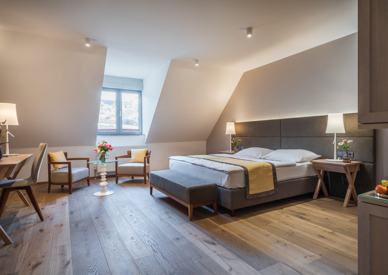 Gemütliches Zimmer in Ihrem Urlaub im Hotel Turmhof in Gumpoldskirchen