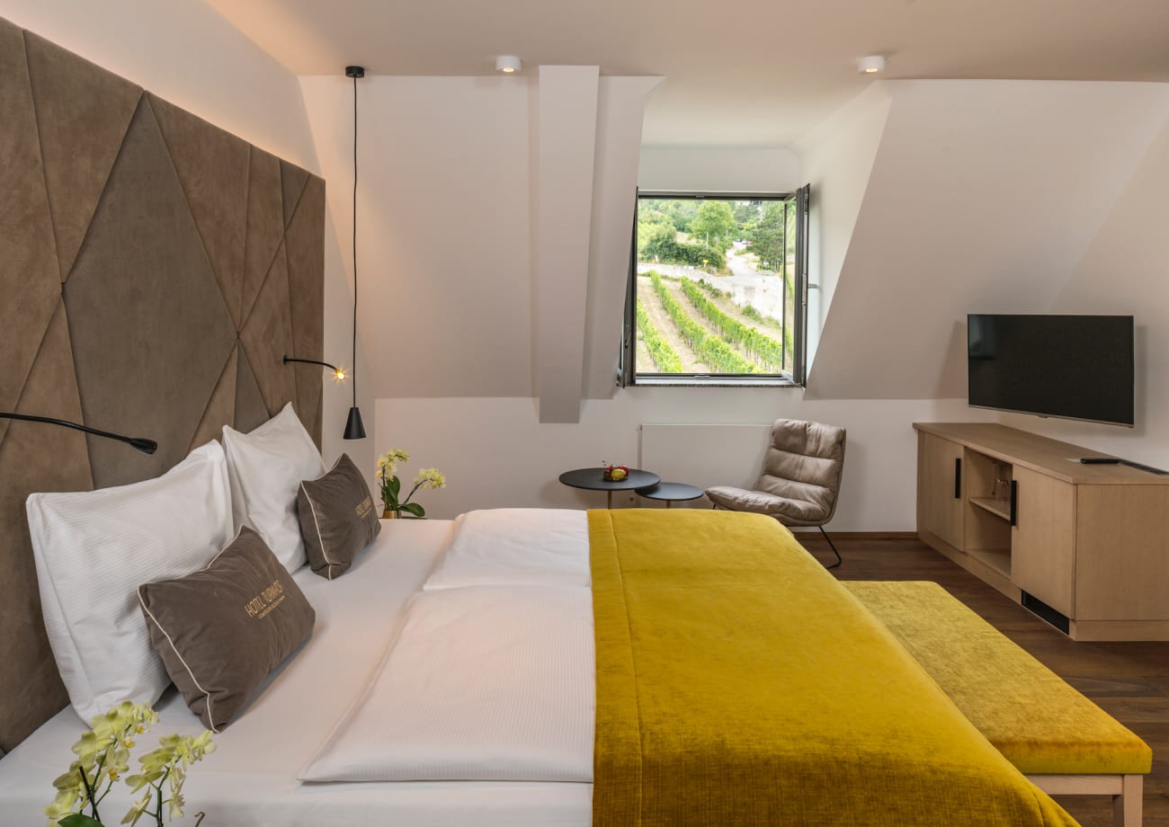 Geräumige Suiten bei uns im 4-Sterne Hotel Turmhof in Gumpoldskirchen
