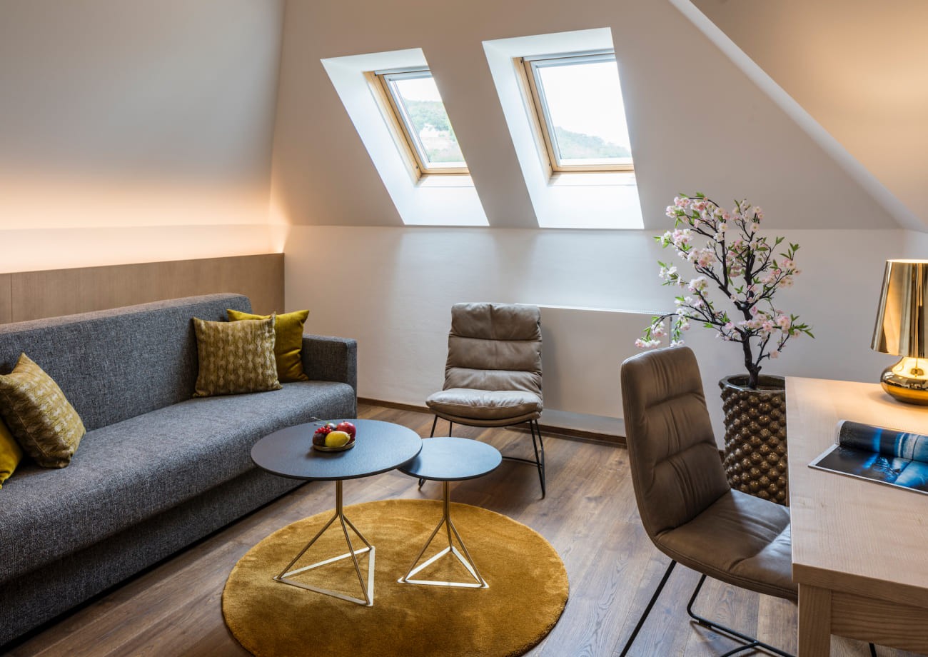 Moderne Weinbergsuite im 4-Sterne Hotel Turmhof in Gumpoldskirchen